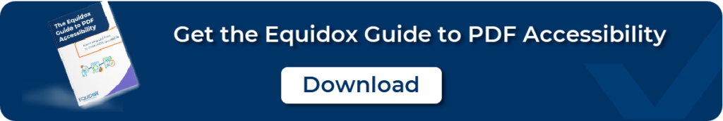 Download Equidox Guide to PDF Accessibility