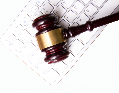 Gavel on Keyboard symbolizing digital accessibility lawsuits.