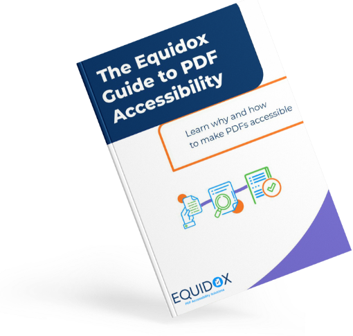 The Equidox Guide to PDF Accessibility Cover