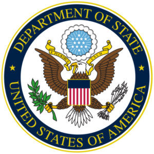 Seal of the U.S. Department of State, which is committed to inclusive employment.