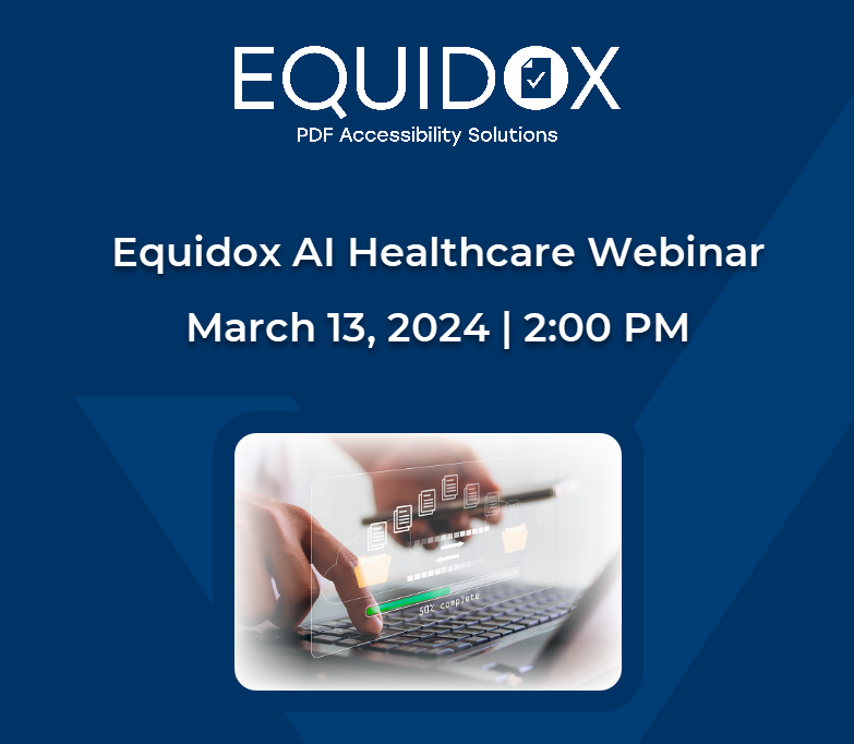 Equidox AI Healthcare demo. March 13, 2024, 2:00 PM.